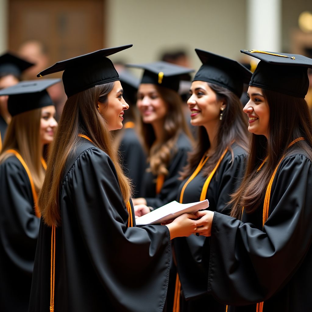 Graduación de estudiantes de Carronadeq